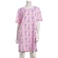 Juniors Richard Leeds Short Sleeve Snoopy Crew Neck Nightshirt - image 2