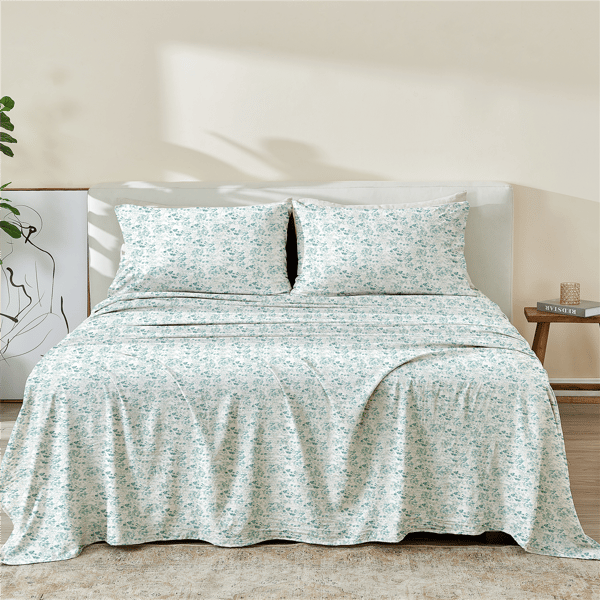 Patina Vie Maison Killian Microfiber Chamblee Blue Sheet Set - image 
