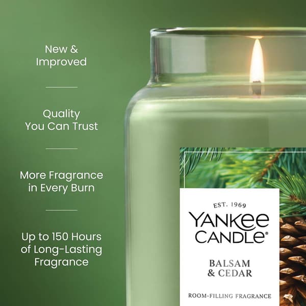 未使用Yankee Candle バルサム＆ヒノキ・ユーカリ 22oz2個セット Yankee Candle Signature 22oz. Balsam Cedar Jar Candle - Boscov's