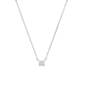 Saffron 0.2ctw. Solitaire Moissanite Diamond Pendant Necklace - image 1