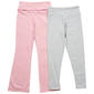 Girls (7-16) No Comment 2pk. Fold Over Flare & Skinny Leggings - image 1