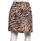 Womens Soho Apparel Drawstring Waist Texture Zebra Skort - image 2
