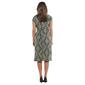 Womens Connected Apparel Short Sleeve Medallion Wrap Dress - image 2