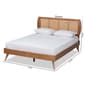 Baxton Studio Asam Modern Walnut Brown Wood Platform Bed - image 9
