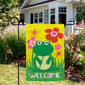 Northlight Seasonal Happy Frog "Welcome" Outdoor Garden Flag - image 3