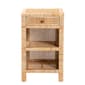 Baxton Studio Bella Brown Mahogany Wood 1-Drawer Nightstand - image 4