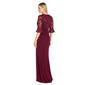 Petite R&M Richards 3/4 Embroidered Sleeve Drape Gown - image 2