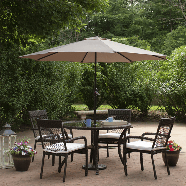 Northlight 6.5ft. Taupe Outdoor Patio Market Umbrella