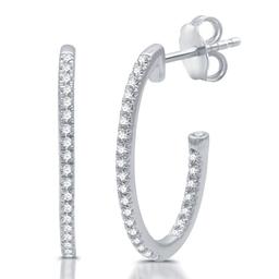 Nova Star(R) 1/4ctw. Lab Grown Diamond Inside Out Hoop Earrings