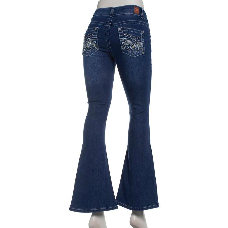Juniors Gogo Jeans Dream Embellished Bootcut Denim Jeans