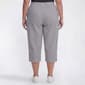 Plus Size Jordana Rose Seersucker Stripe Capris - image 2
