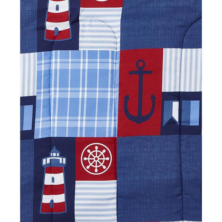 Home Retreat Nautical Patch Reversible Comforter Bedding Set