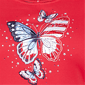 Plus Size Alfred Dunner Lady Liberty Butterfly Embroidery Blouse - image 5