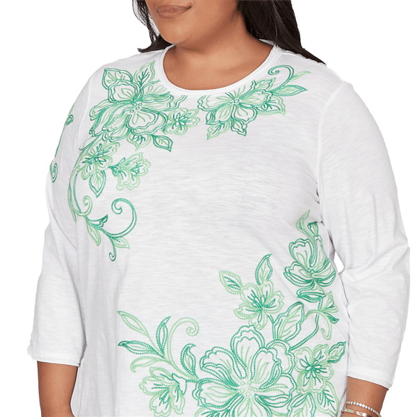 Plus Size Alfred Dunner Resort Living Tropical Floral Blouse