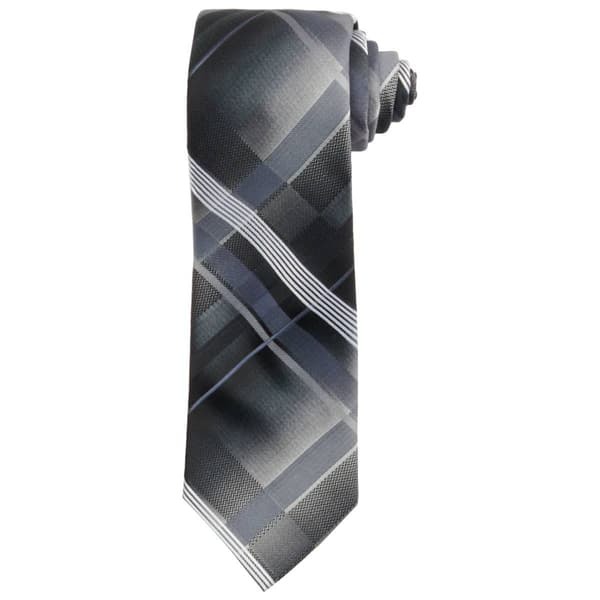 Mens Van Heusen Large Plaid Tie - image 