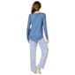 Womens HUE Long Sleeve Snowman Smiles Pajama Set - image 2