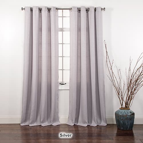 Gramercy Basket Weave Grommet Curtain Panel