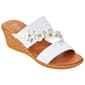 Womens Italian Shoemakers Flowers Wedge Sandals - image 1