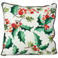 Holly Berry Decorative Pillow - 18x18 - image 1