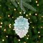 Northlight 4.75in. Icy Pine Cone Glass Christmas Ornament - image 1