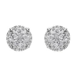 Nova Star® Sterling Silver Lab Grown Diamond Stud Earrings