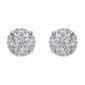 Nova Star&#174; Sterling Silver Lab Grown Diamond Stud Earrings - image 3