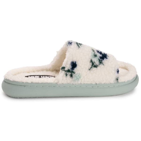 Womens MUK LUKS® Marsai Floral Mint Slide Slippers