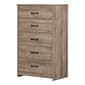 South Shore Tassio Weathered Oak 5-Drawer Chest - image 1
