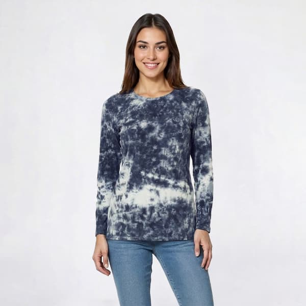 Womens Mountain Ridge Long Sleeve Tie Dye Tee