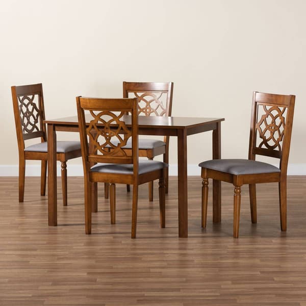 Baxton Studio Renaud Wood Modern 5pc. Dining Set