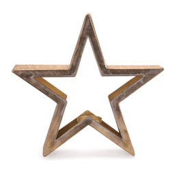 Melrose Gold Metal Star Candle Holder