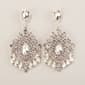 Rosa Rhinestones Medallion Chandelier Earrings - image 1