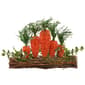 Northlight Seasonal Standing Carrots on Log Easter Decor - image 1