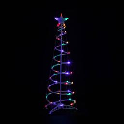 Northlight Seasonal 4ft. Multicolor LED Spiral Cone Tree