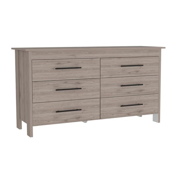 FM FURNITURE Luxor 6 Drawer Double Dresser - image 