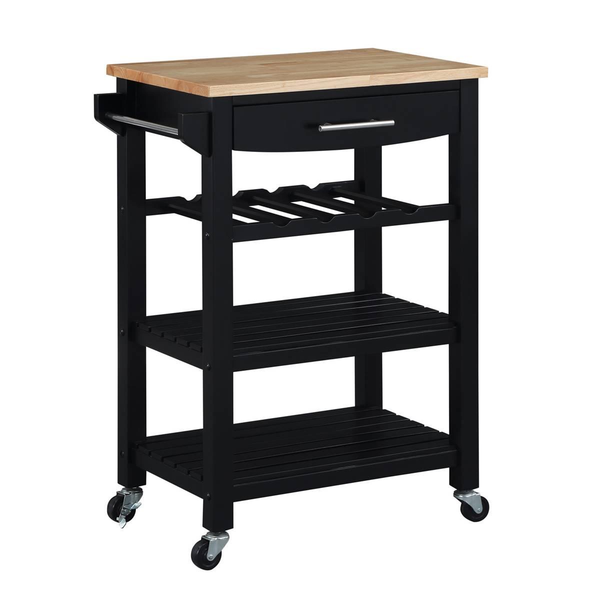 Convenience Concepts 4-Tier Butcher Block Kitchen Cart