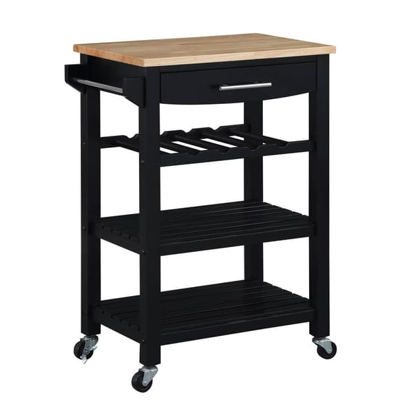 Convenience Concepts 4-Tier Butcher Block Kitchen Cart