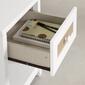 South Shore Balka White and Faux Printed Rattan End Table - image 4