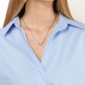 Brilliant Grown Lab-Grown Diamond Accent Paper Clip Link Necklace - image 5