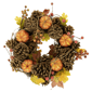 Northlight 14in. Pinecone & Pumpkin Fall Harvest Wreath - image 1