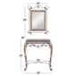 9th & Pike® Bronze Metal Traditional Console Table with Mirror - image 4
