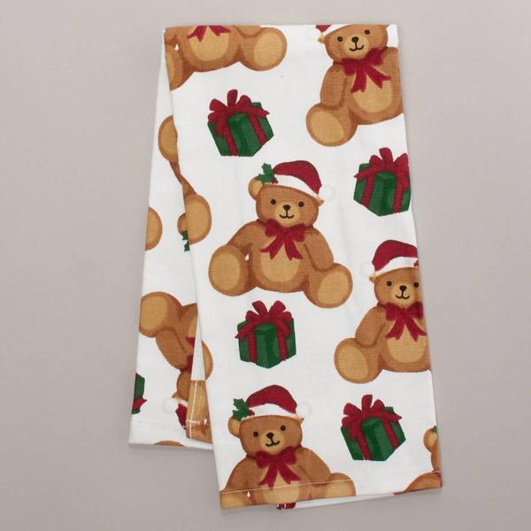 Beary Present Tossed Dual Kitchen Towel - image 