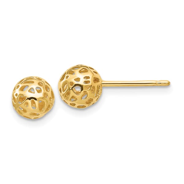 Gold Classics(tm) 14kt. Gold Small Ball Stud Earrings - image 