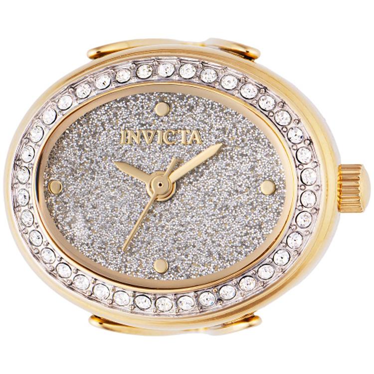 Womens Invicta Two-Tone Dial Quartz Mini Ring Watch - 49599