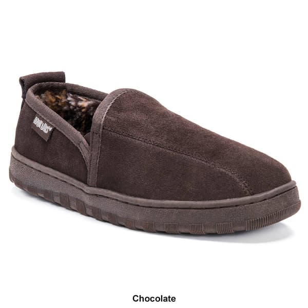 Mens MUK LUKS&#174; Eric Berber Suede Slippers