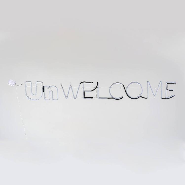 National Tree 50in. Halloween Unwelcome Neon Style Sign