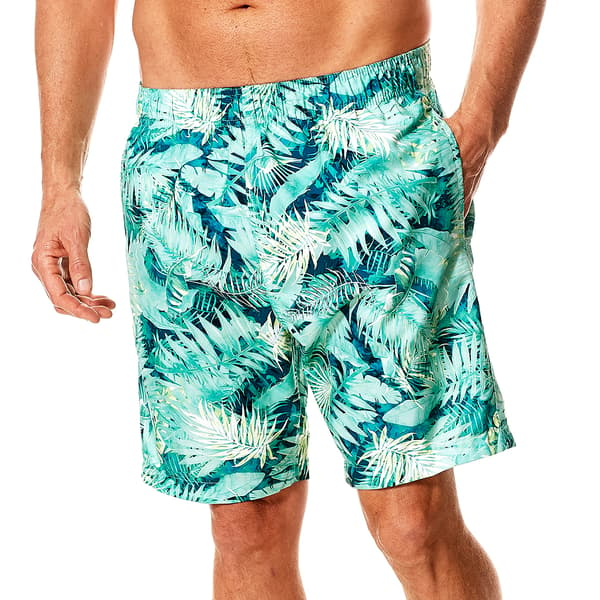 Mens Hawaiian Authentics Vintage Floral 7.5in. Swim Shorts Boscov s