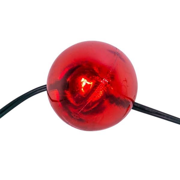 Kurt Adler UL 10-Light Red &amp; White Giant C7 Light Set