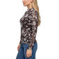 Womens NY Collection Long Sleeve Paisley Mesh Tee - image 3