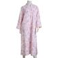 Womens Miss Elaine Watercolor Floral Long Zip Robe - image 1